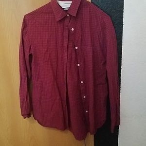 Printed button down shirt